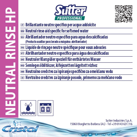 Abrillantador Auto NEUTRAL RINSE 20Kg - Imagen 3