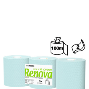 Papel Secamanos Renova Azul 180m (3R/Fardo)