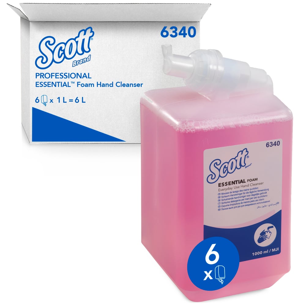 Jabon Manos Scott Foam Uso General 1L (6Unds/CJ)