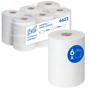 Papel Secamanos Slimroll Blanco 165m (6R/Fardo)