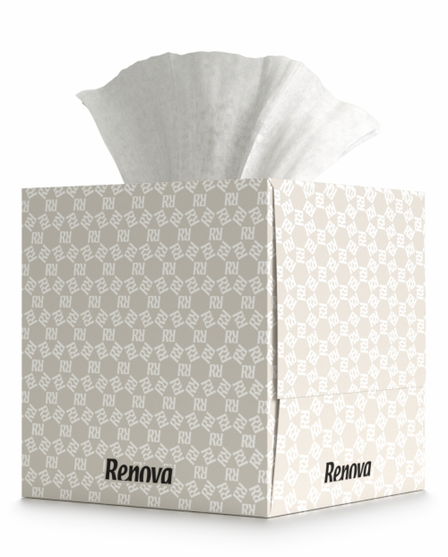 Pañuelos Faciales Renova Cubo (18cubos/Cj)