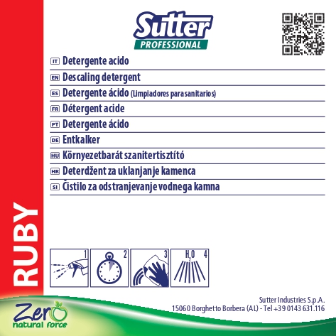 Detergente Desincrustante antical RUBY (4Undsx5Kg) - Imagen 3